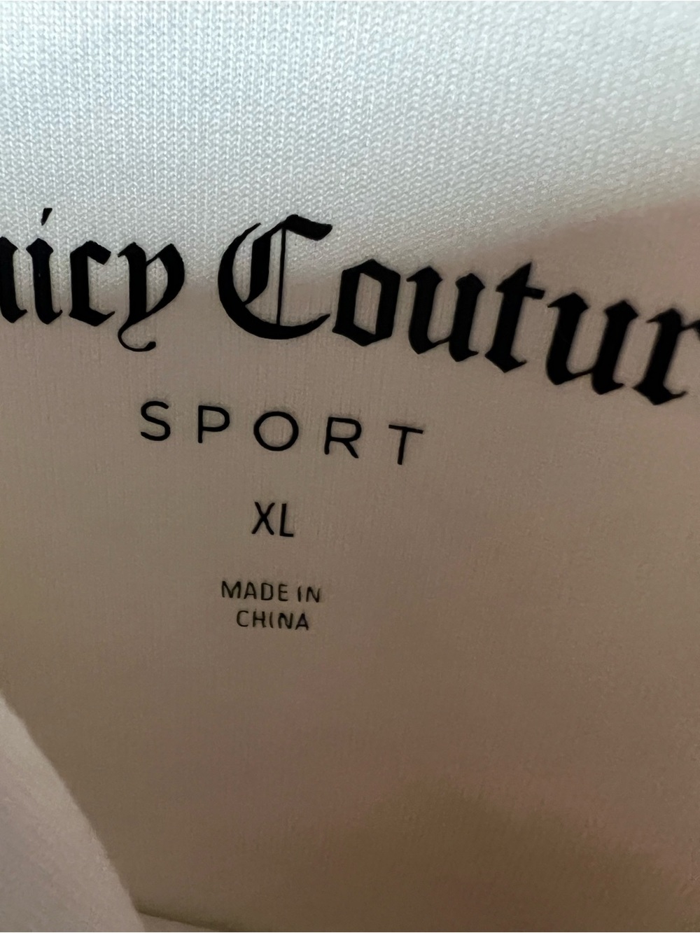 Juicy Couture White Rhinestone Logo Cropped Hoodie - Picture 4 of 4
